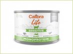 CALIBRA Life Cat Sensitive Rabbit Monoprotein konservi kaķiem ar trusi 200 gr x 6 gb
